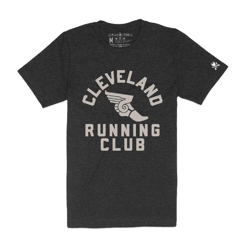 Cleveland Running Club, Dark Grey Heather - Unisex Crew T-Shirt