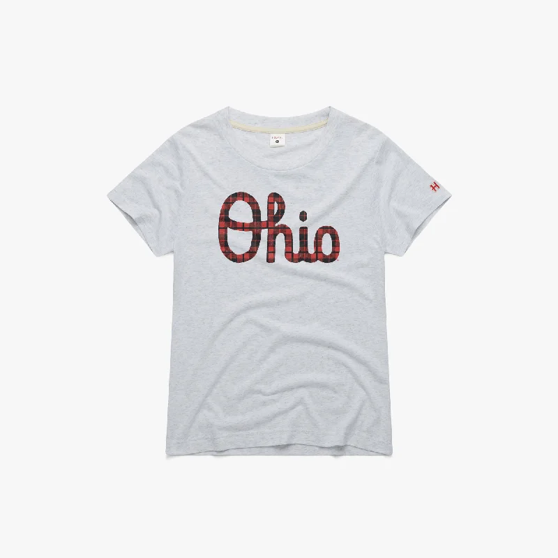 Women's Script Ohio Plaid