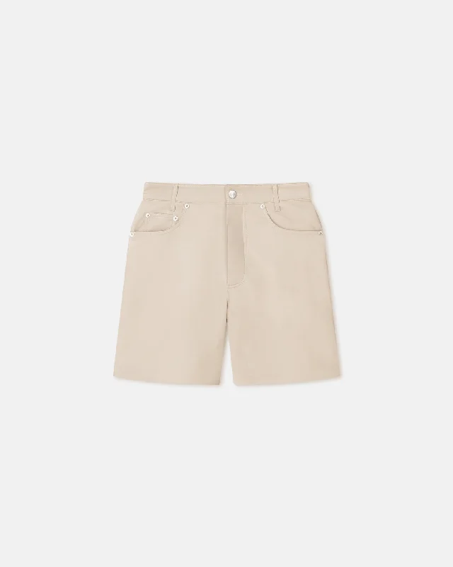 Zosha - Okobor™ Alt-Leather Shorts - Creme