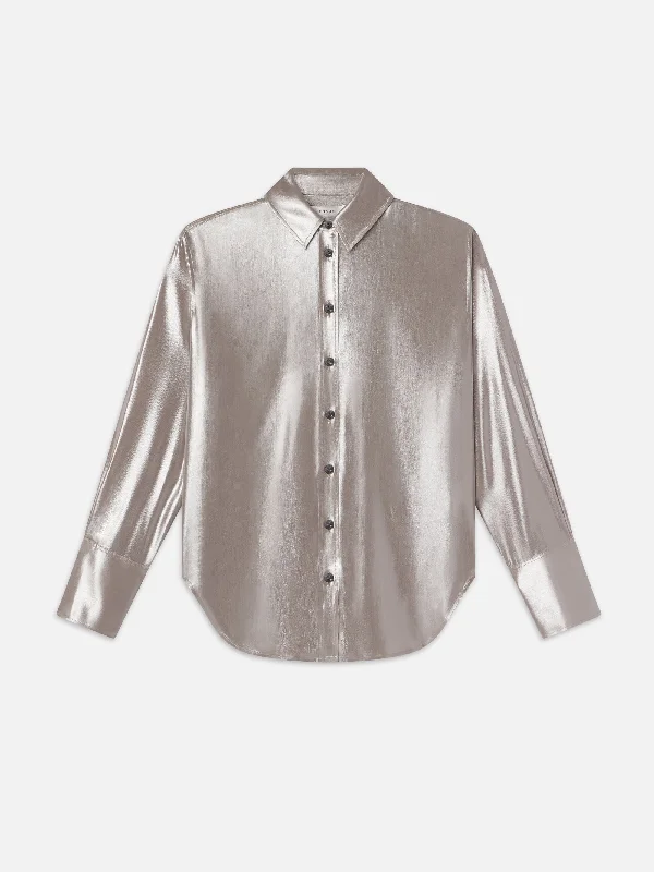 The Standard Shirt -- Silver Lame