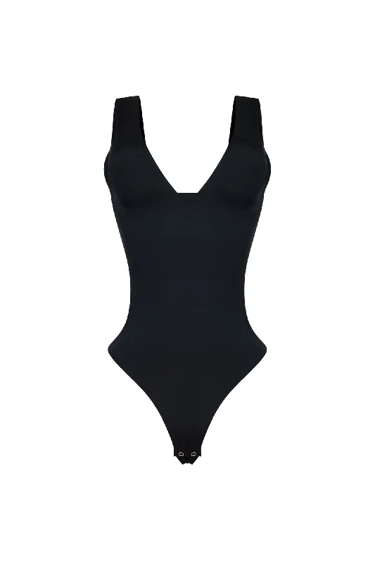 Sandra Seamless Nylon V-Cut Bodysuit