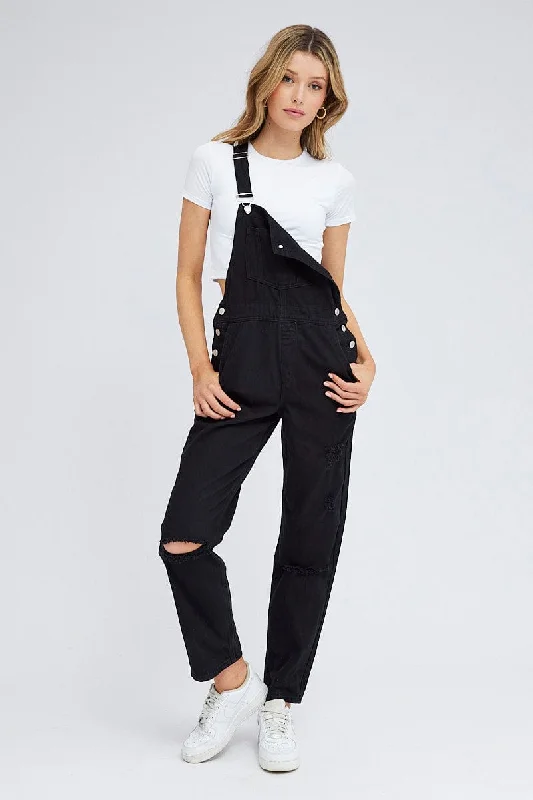 Black Overall Jeans