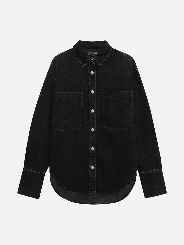 Dante Shirt in Iron Black Denim