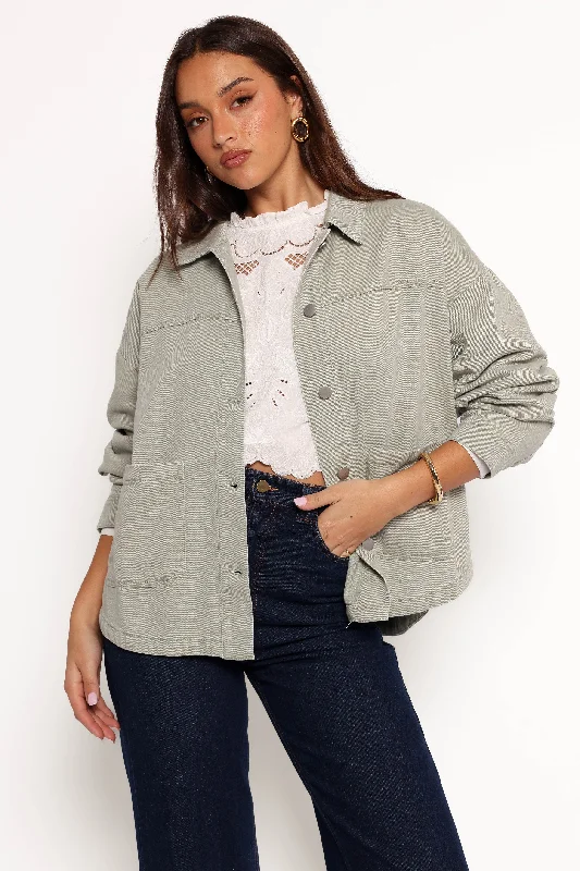 Delana Denim Jacket - Green