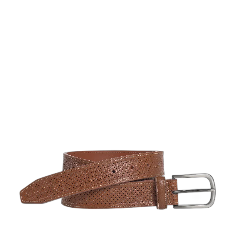 Soft Perforated Leather Belt