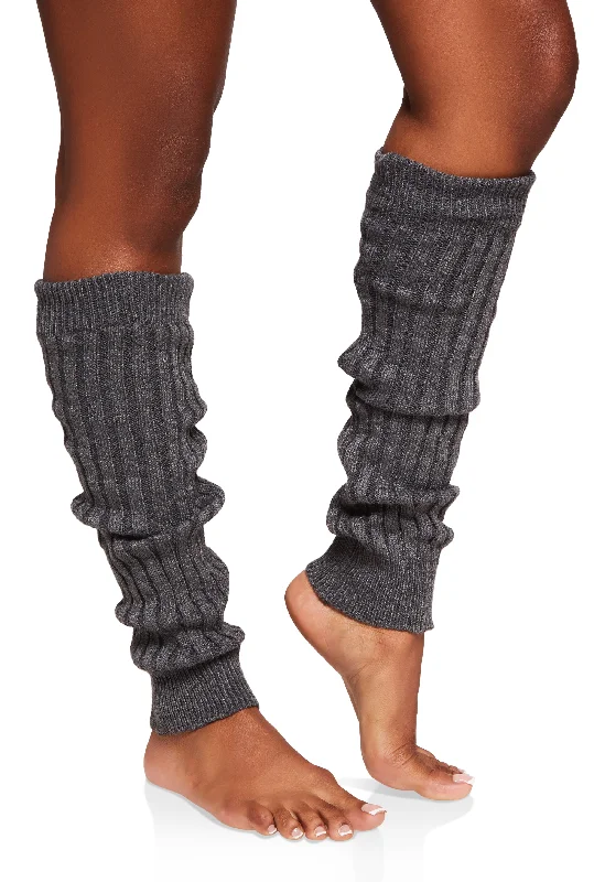 Ribbed Knit Leg Warmers