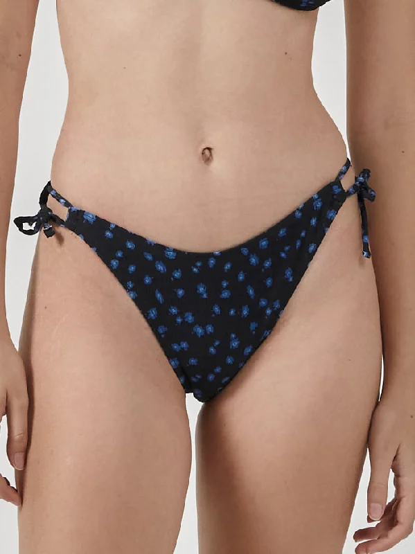 Romy String Bikini Bottom - Black