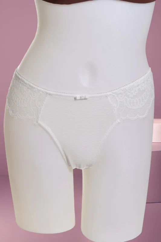 White Lace Back Panty