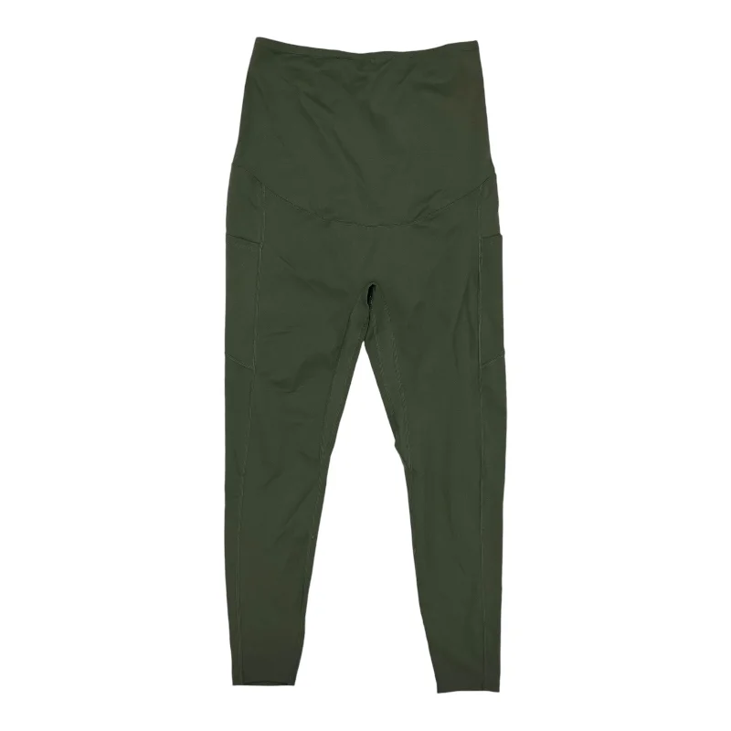 Mat Athletic Leggings By Clothes Mentor In Green, Size:Xl