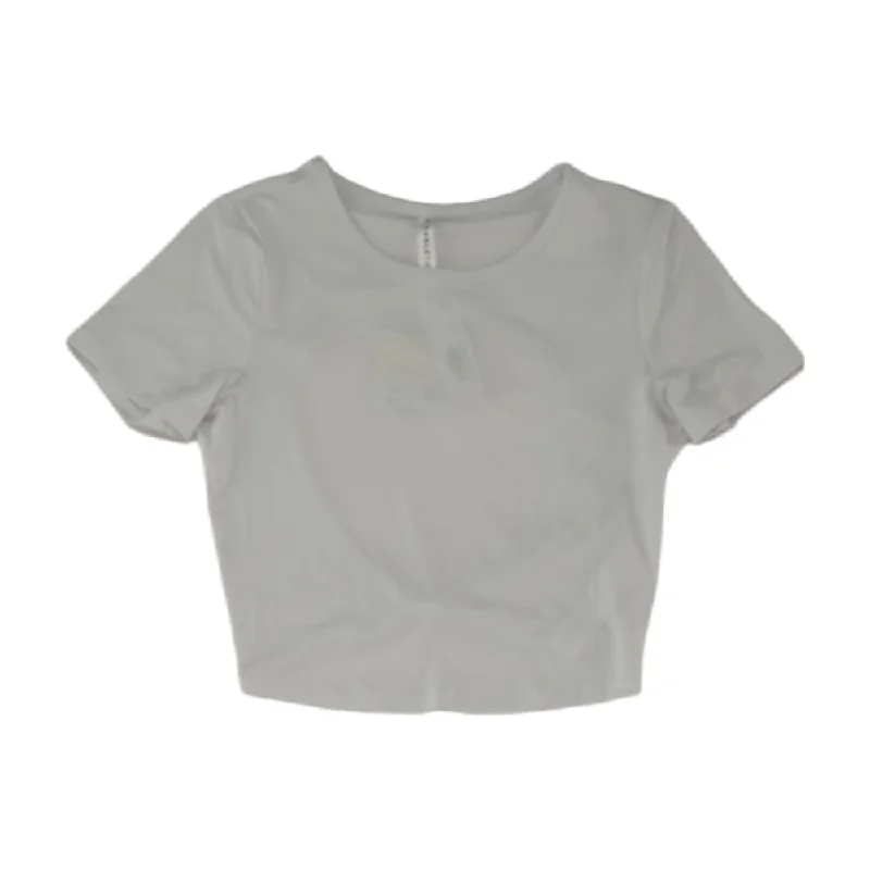 White Solid Active T-Shirt