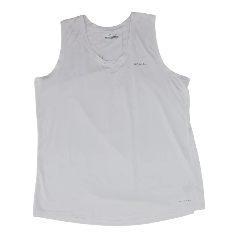 White Solid Active Tank