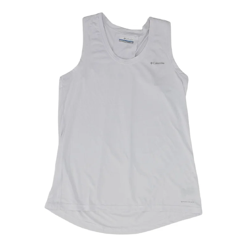 White Solid Active Tank